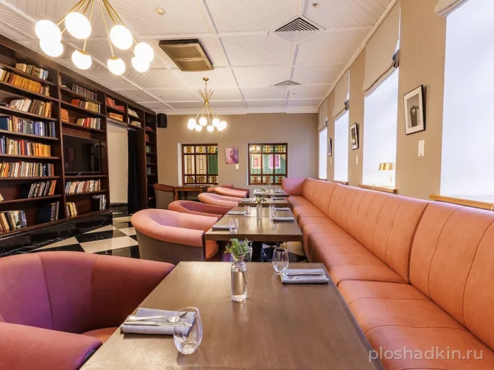 Vasilievsky Hotel — Ресторан, Арт-рум и Библиотека — зал в отеле в Санкт-Петербурге, фото 5