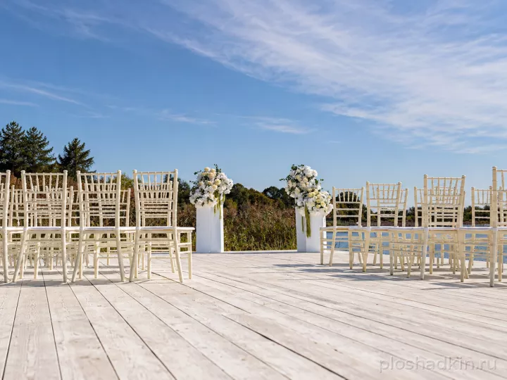 Пляж в Пирогово — шатёр White Podium — летняя площадка в Москве, фото 6